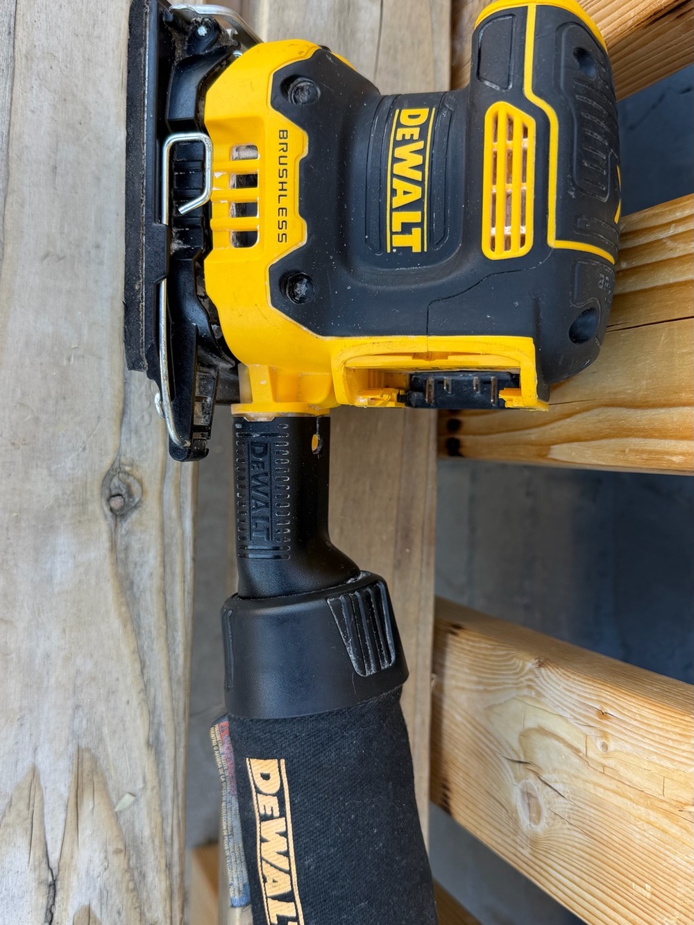 DEWALT Brushless Cordless Tool - Yellow & Black sander